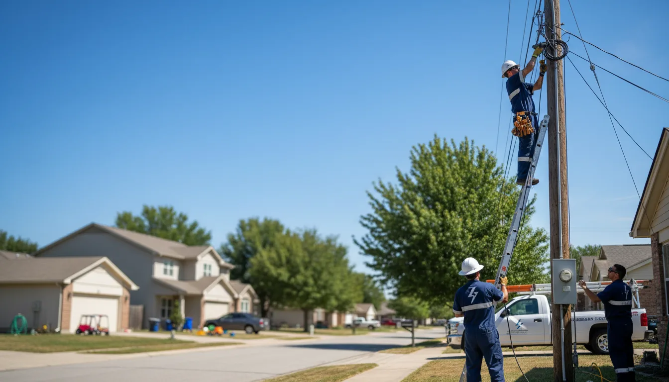 Residential electrician providing installation services in Rockland, DE